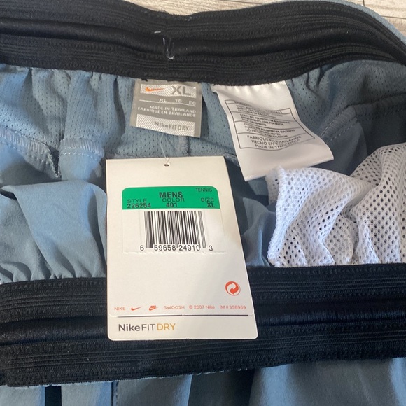 2007 Vintage Nike Federer Tennis Shorts Mens XL - Picture 4 of 5